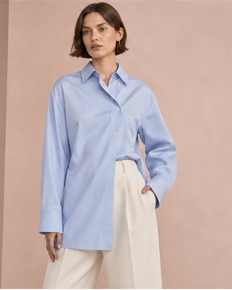 Sky Poplin Shirt